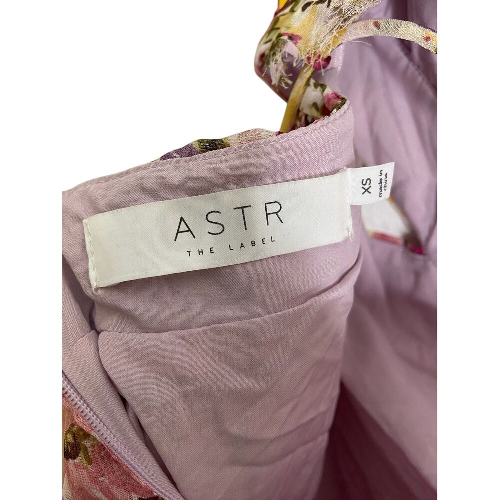 ASTR the Label Primrose Maxi Dress Lace Up Back Floral Fairy Cottage Spring XS - Picture 12 of 13